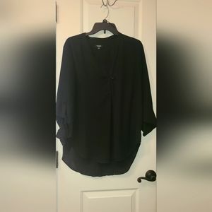 Long Basic Black Tunic M